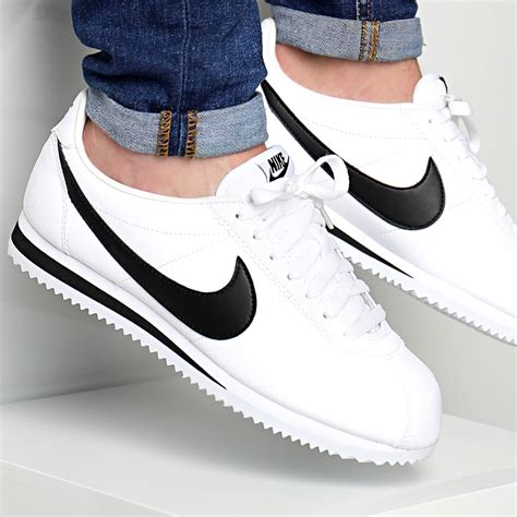 nike cortez leder schwarz weiß|Nike Classic Cortez Leather White Black Men's .